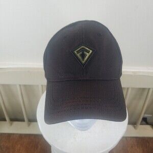 FIRST TACTICAL HAT Black STRAPBACK ADJUSTABLE EMBROIDERED LOGO RIPSTOP